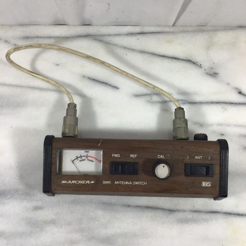 Vintage Archer SWR Antenna Switch & Meter for CB Ham Radio (RS Brand)